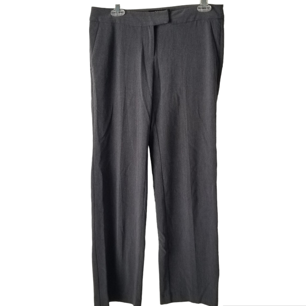 Body by Victoria The Christie Fit Gray Bootcut Dress Pants Trousers Size 6